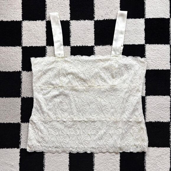 NWT Vintage Coldwater Creek White Lace Tank Top XL - Picture 2 of 5